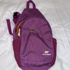 Nevo Rhino Sling‎ Crossbody Bag Back Pack Backpack New W/O Tags Purple or Pink